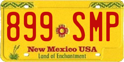 NM license plate 899SMP