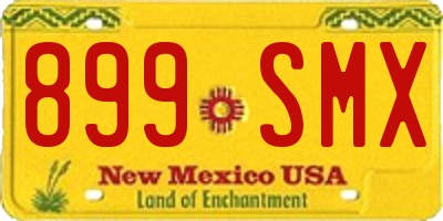 NM license plate 899SMX