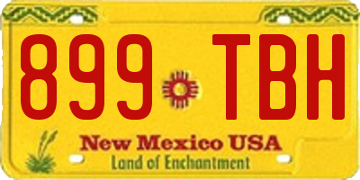 NM license plate 899TBH