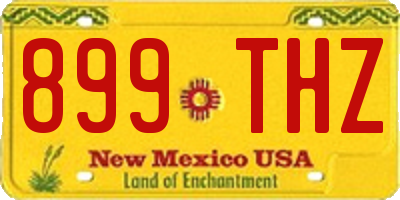 NM license plate 899THZ