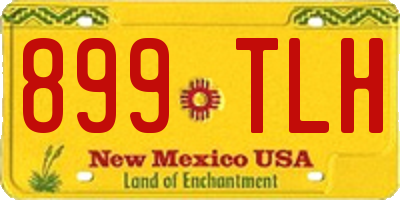 NM license plate 899TLH