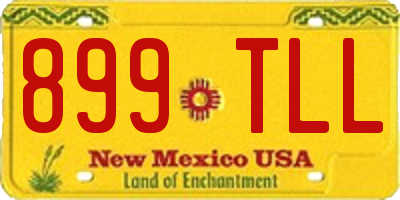 NM license plate 899TLL