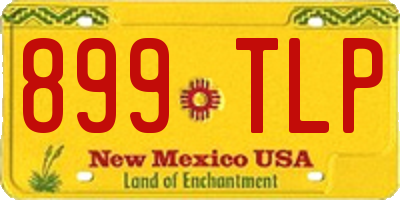NM license plate 899TLP
