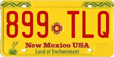 NM license plate 899TLQ