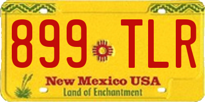 NM license plate 899TLR