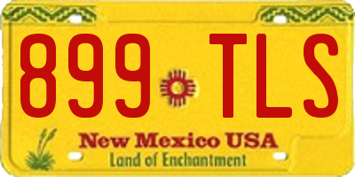NM license plate 899TLS