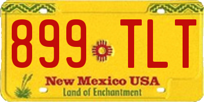 NM license plate 899TLT