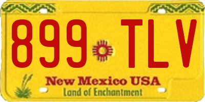 NM license plate 899TLV