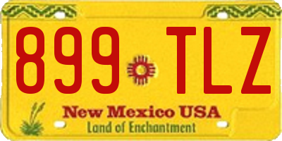 NM license plate 899TLZ