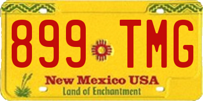 NM license plate 899TMG