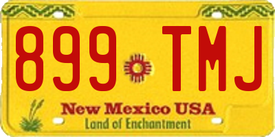 NM license plate 899TMJ