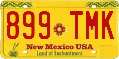 NM license plate 899TMK