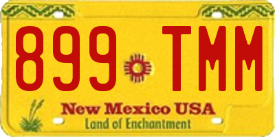 NM license plate 899TMM