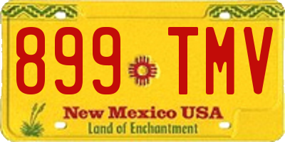 NM license plate 899TMV