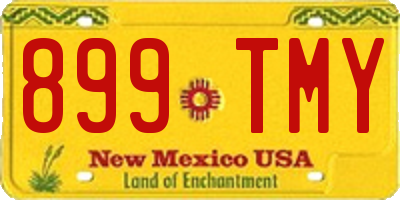 NM license plate 899TMY