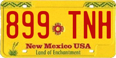 NM license plate 899TNH