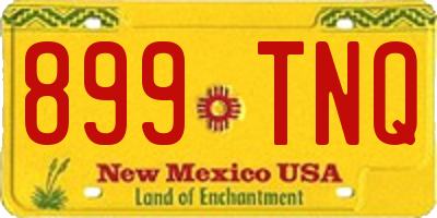 NM license plate 899TNQ