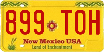NM license plate 899TOH