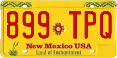 NM license plate 899TPQ