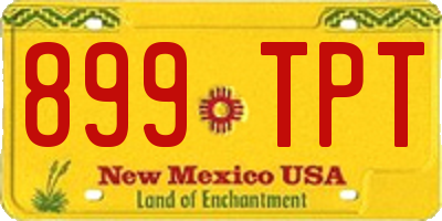 NM license plate 899TPT