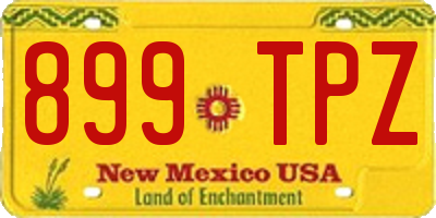 NM license plate 899TPZ