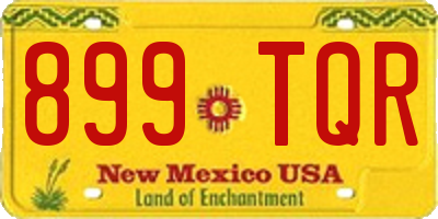 NM license plate 899TQR
