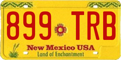 NM license plate 899TRB