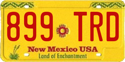 NM license plate 899TRD