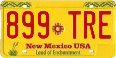 NM license plate 899TRE