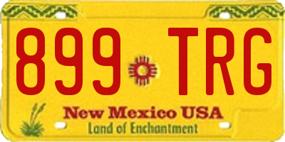 NM license plate 899TRG