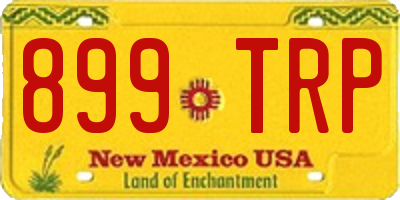 NM license plate 899TRP