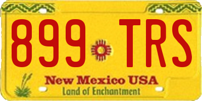 NM license plate 899TRS