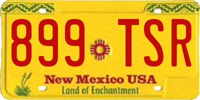 NM license plate 899TSR