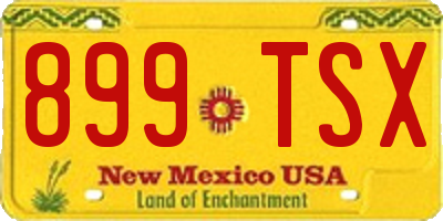 NM license plate 899TSX