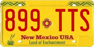 NM license plate 899TTS