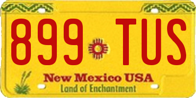 NM license plate 899TUS