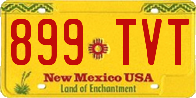 NM license plate 899TVT
