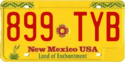 NM license plate 899TYB