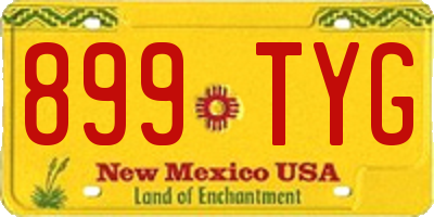 NM license plate 899TYG