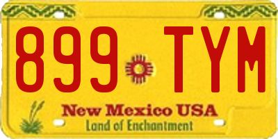 NM license plate 899TYM
