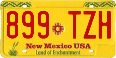 NM license plate 899TZH