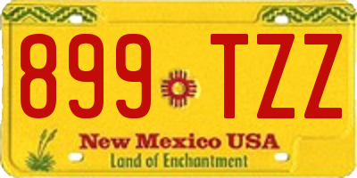 NM license plate 899TZZ