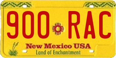 NM license plate 900RAC