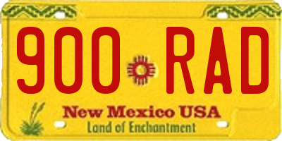 NM license plate 900RAD