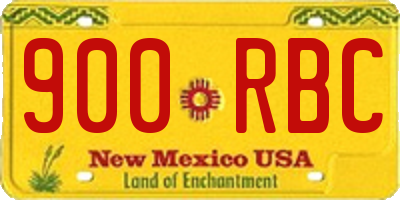 NM license plate 900RBC