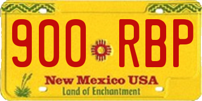 NM license plate 900RBP