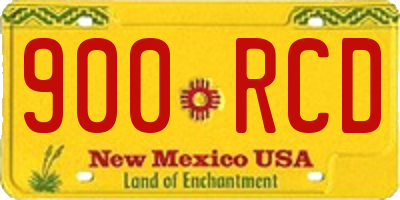 NM license plate 900RCD