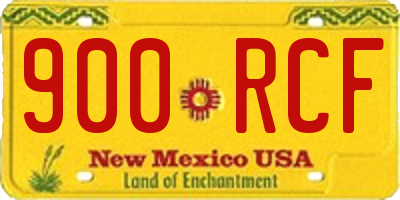 NM license plate 900RCF