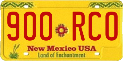 NM license plate 900RCO