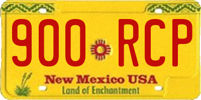 NM license plate 900RCP